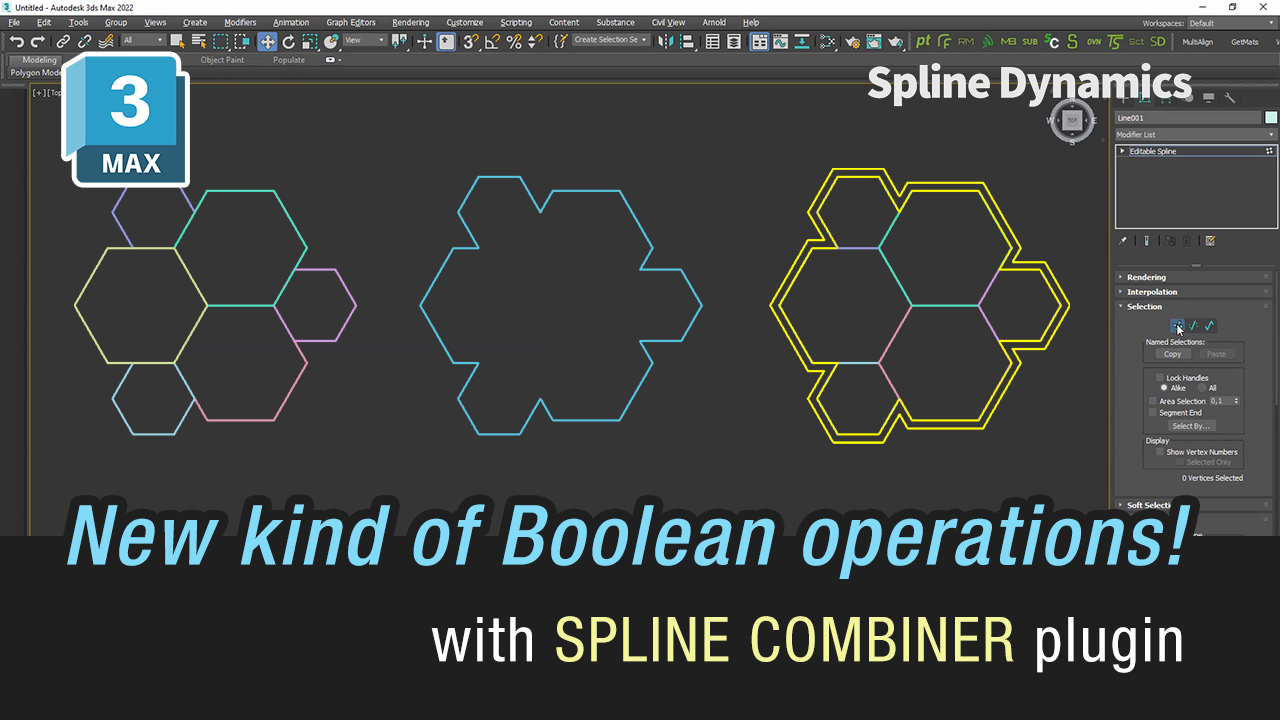 Spline Combiner boolean shapes with coincident edges or segments